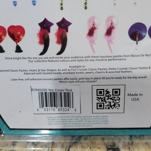 2️⃣9️⃣ Latex Free Adhesive Nip Covers Pasties Self Adhesive White Purple… - Picture 5 of 5